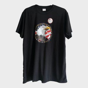 NWT DVNF Patriotic Eagle Shirt size L veterans freedom liberty equality justice